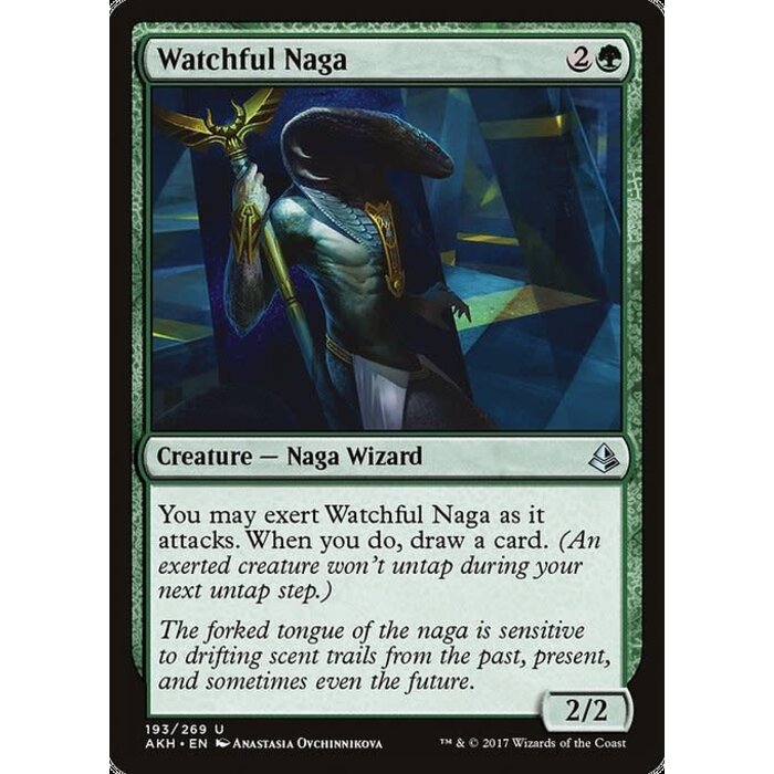 Magic: The Gathering Watchful Naga (193) Lightly Played