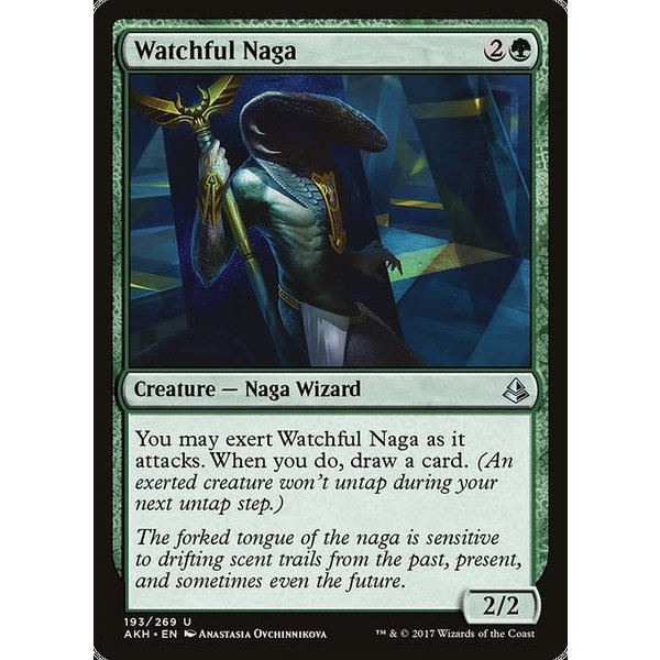 Magic: The Gathering Watchful Naga (193) Moderately Played