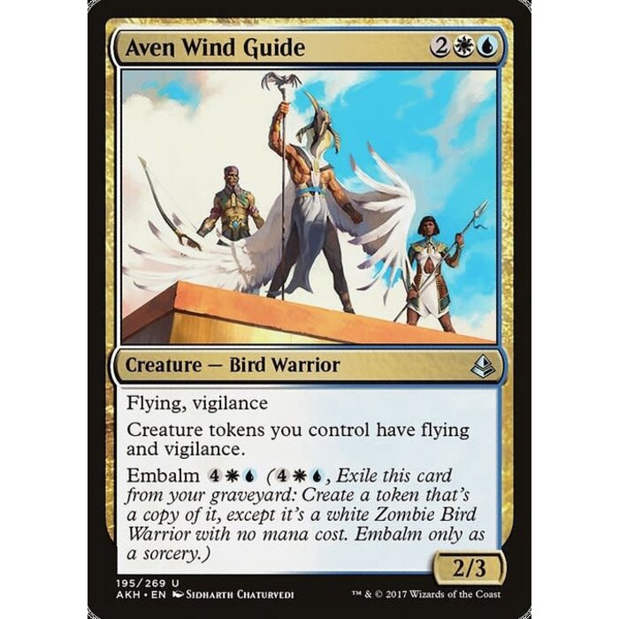 Magic: The Gathering Aven Wind Guide (195) Lightly Played