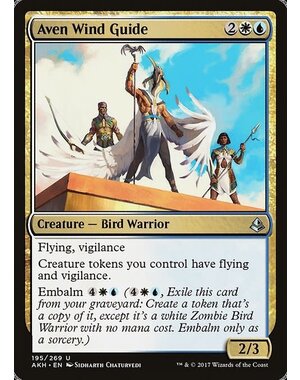 Magic: The Gathering Aven Wind Guide (195) Moderately Played