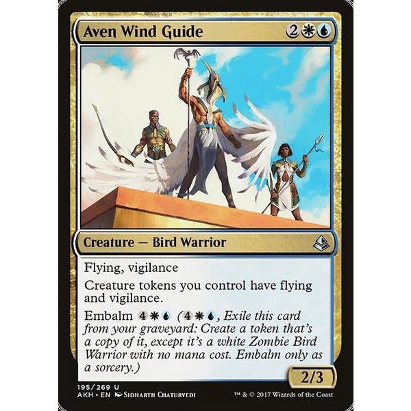 Magic: The Gathering Aven Wind Guide (195) Moderately Played