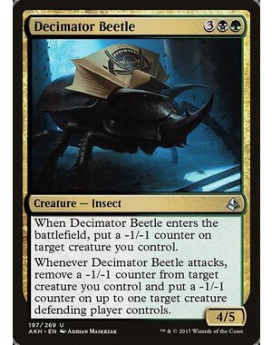 Magic: The Gathering Decimator Beetle (197) Moderately Played