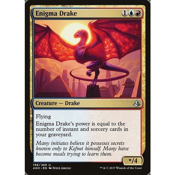 Magic: The Gathering Enigma Drake (198) Lightly Played Foil