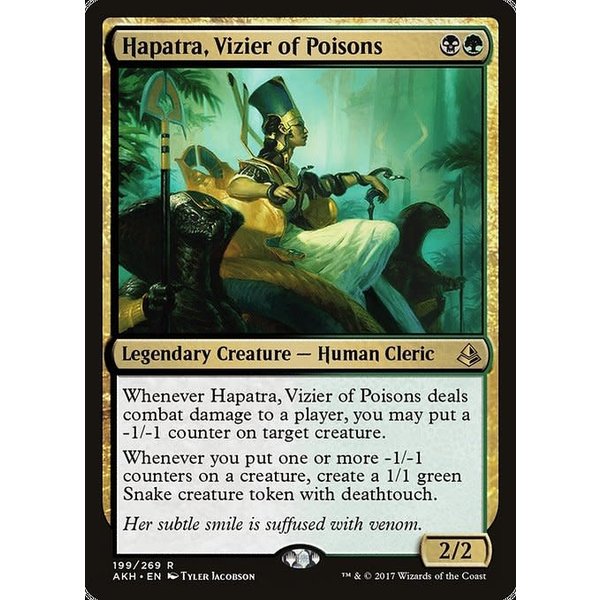 Magic: The Gathering Hapatra, Vizier of Poisons (199) Lightly Played