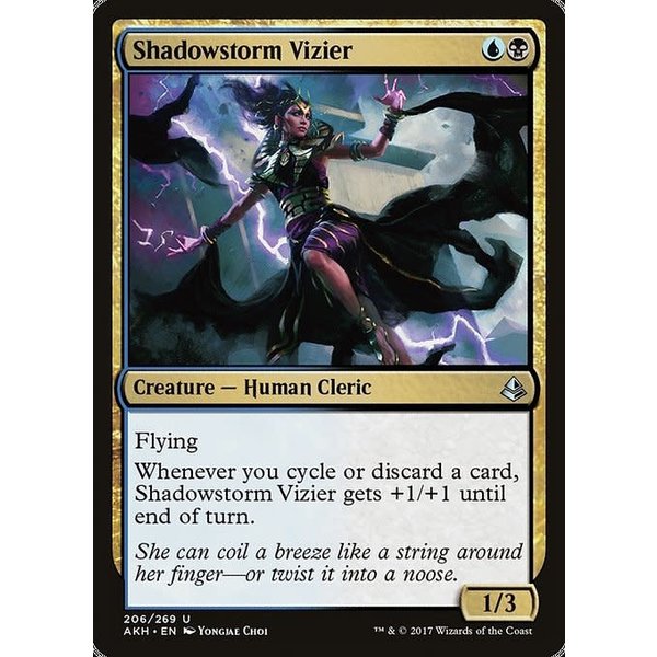 Magic: The Gathering Shadowstorm Vizier (206) Damaged