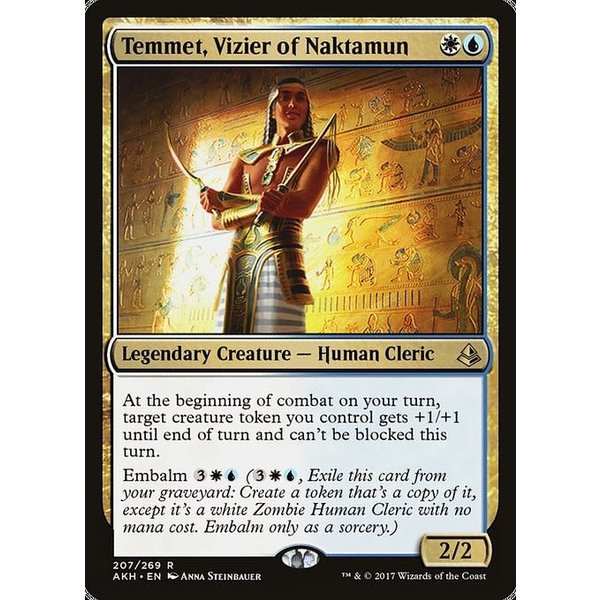 Magic: The Gathering Temmet, Vizier of Naktamun (207) Damaged