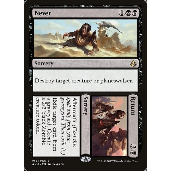 Magic: The Gathering Never // Return (212) Lightly Played