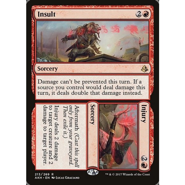 Magic: The Gathering Insult // Injury (213) Lightly Played