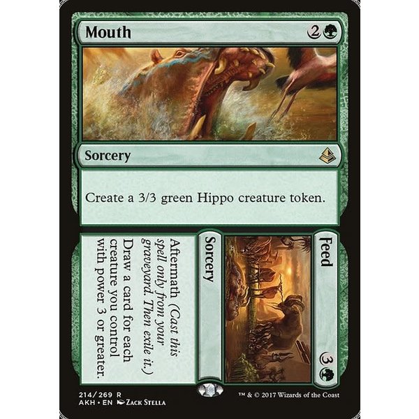 Magic: The Gathering Mouth // Feed (214) Lightly Played