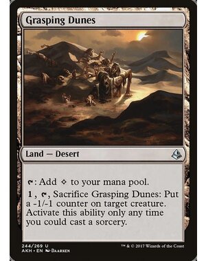 Magic: The Gathering Grasping Dunes (244) Near Mint