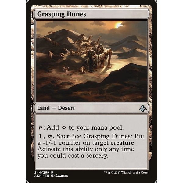 Magic: The Gathering Grasping Dunes (244) Near Mint