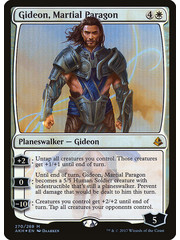 Magic: The Gathering Gideon, Martial Paragon (270) Lightly Played Foil