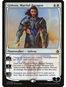 Magic: The Gathering Gideon, Martial Paragon (270) Lightly Played Foil