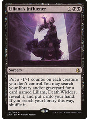 Magic: The Gathering Liliana's Influence (277) Moderately Played