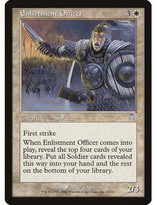 Magic: The Gathering Enlistment Officer (009) Lightly Played