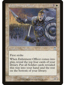 Magic: The Gathering Enlistment Officer (009) Moderately Played