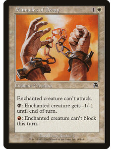 Magic: The Gathering Manacles of Decay (014) Lightly Played