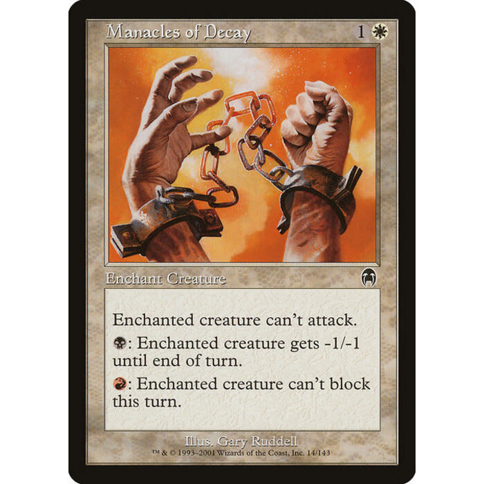 Magic: The Gathering Manacles of Decay (014) Moderately Played