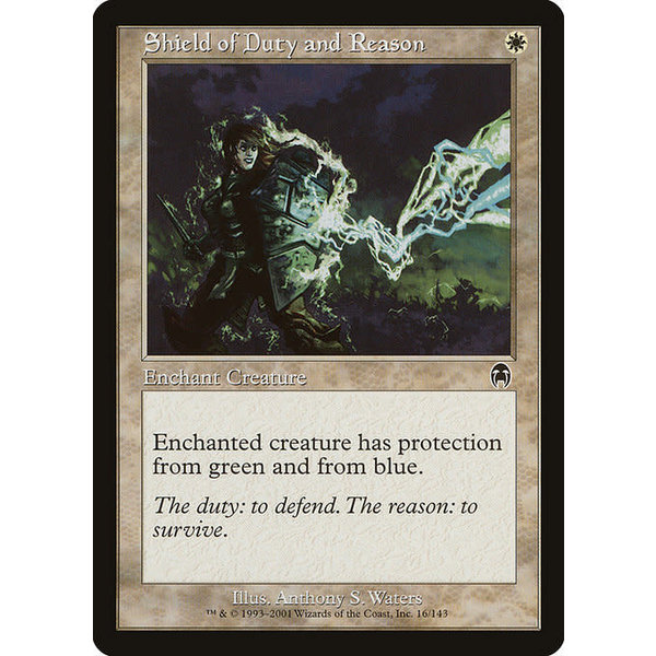 Magic: The Gathering Shield of Duty and Reason (016) Damaged