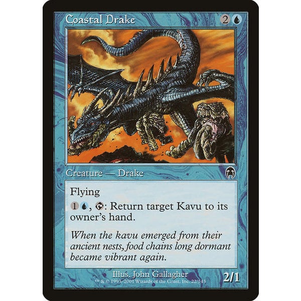 Magic: The Gathering Coastal Drake (022) Damaged