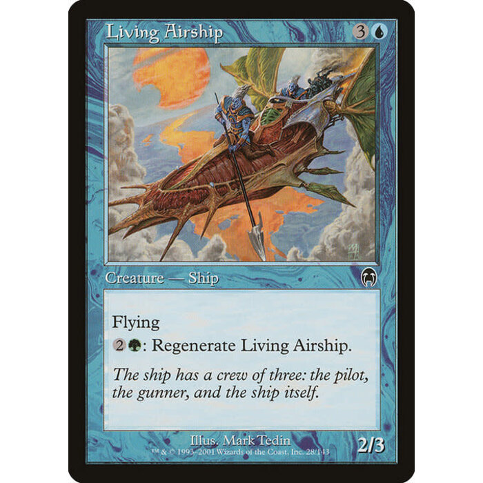 Magic: The Gathering Living Airship (028) Lightly Played
