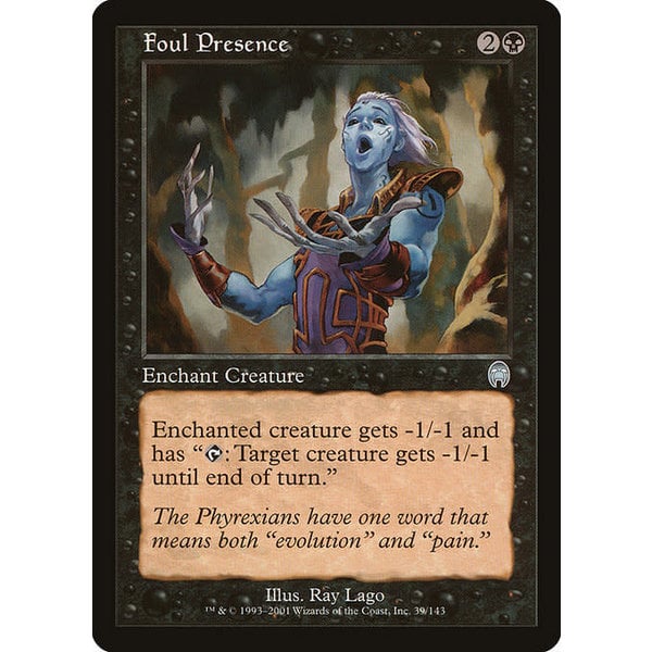 Magic: The Gathering Foul Presence (039) Damaged