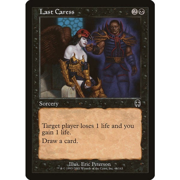 Magic: The Gathering Last Caress (041) Lightly Played