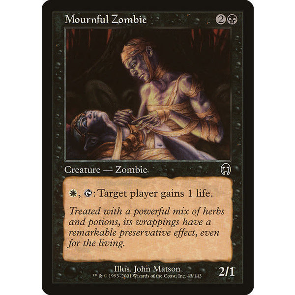 Magic: The Gathering Mournful Zombie (043) Lightly Played