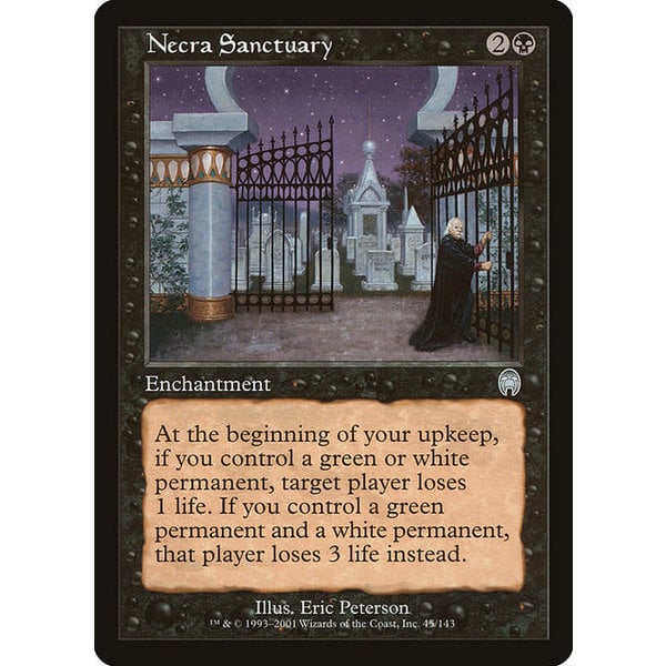 Magic: The Gathering Necra Sanctuary (045) Heavily Played