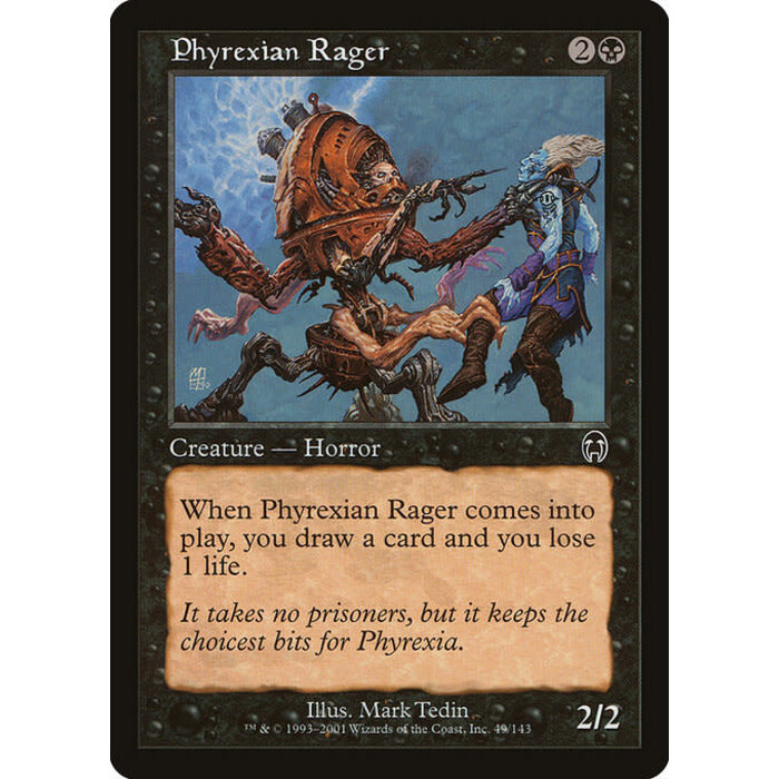 Magic: The Gathering Phyrexian Rager (049) Moderately Played
