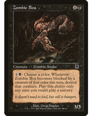 Magic: The Gathering Zombie Boa (054) Moderately Played