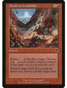 Magic: The Gathering Dwarven Landslide (060) Lightly Played