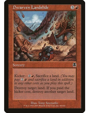 Magic: The Gathering Dwarven Landslide (060) Lightly Played