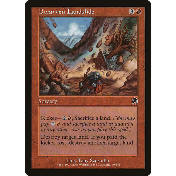 Magic: The Gathering Dwarven Landslide (060) Lightly Played