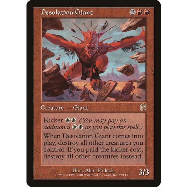 Magic: The Gathering Desolation Giant (059) Moderately Played