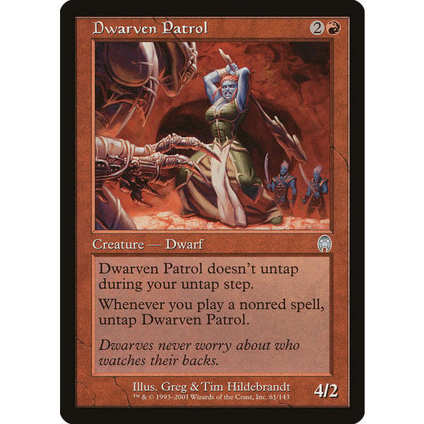 Magic: The Gathering Dwarven Patrol (061) Lightly Played