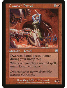 Magic: The Gathering Dwarven Patrol (061) Moderately Played