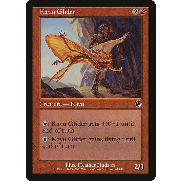 Magic: The Gathering Kavu Glider (064) Damaged