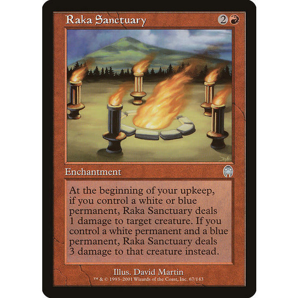 Magic: The Gathering Raka Sanctuary (067) Lightly Played