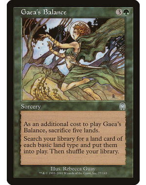 Magic: The Gathering Gaea's Balance (077) Heavily Played