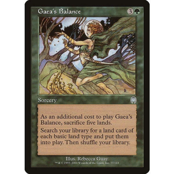 Magic: The Gathering Gaea's Balance (077) Heavily Played