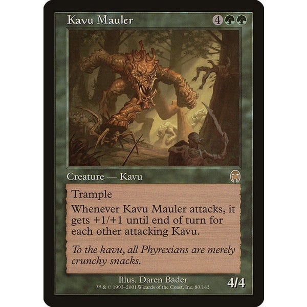 Magic: The Gathering Kavu Mauler (080) Damaged