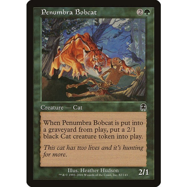 Magic: The Gathering Penumbra Bobcat (082) Damaged