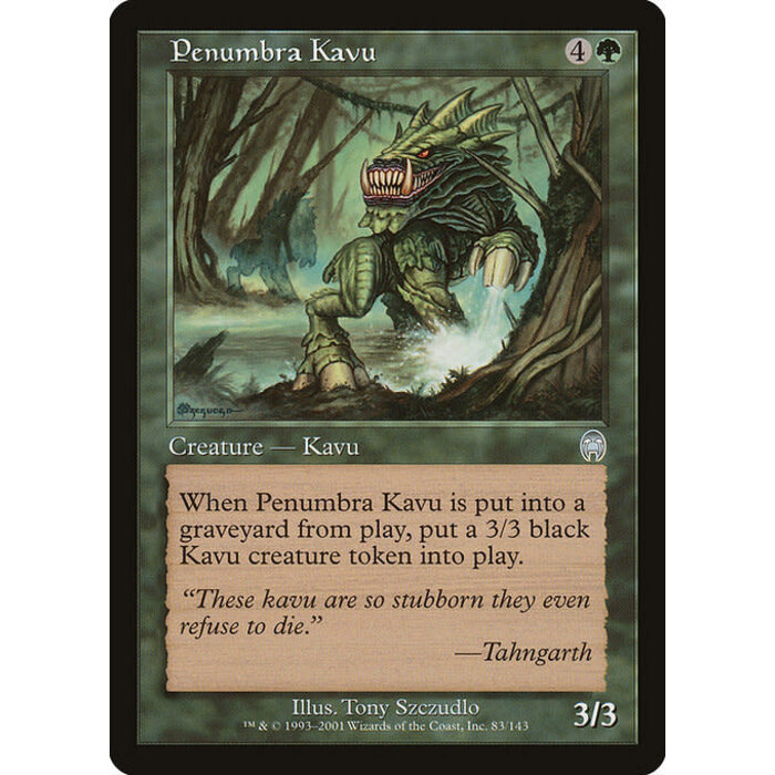 Magic: The Gathering Penumbra Kavu (083) Moderately Played