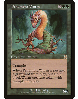 Magic: The Gathering Penumbra Wurm (084) Moderately Played