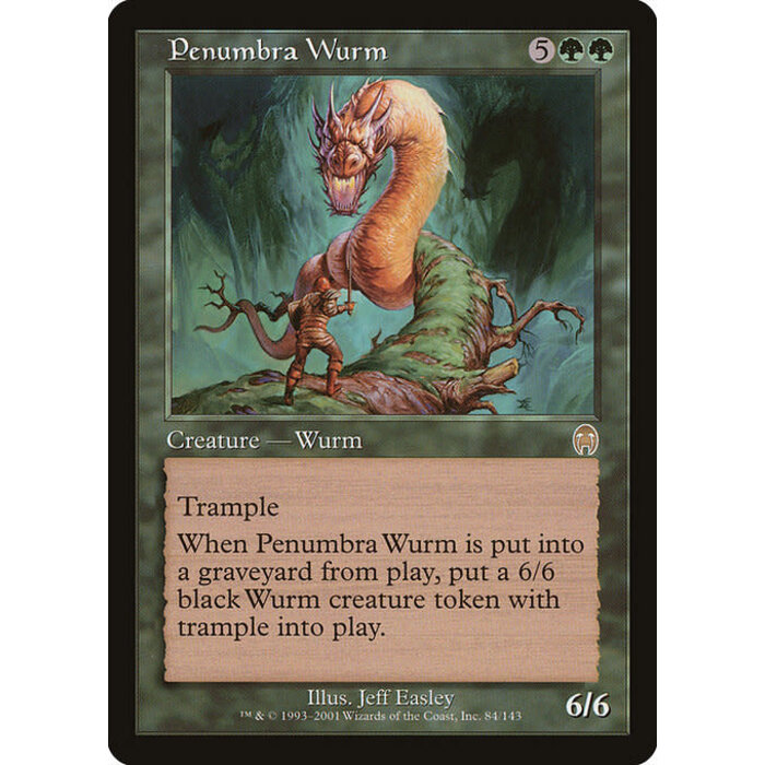 Magic: The Gathering Penumbra Wurm (084) Moderately Played