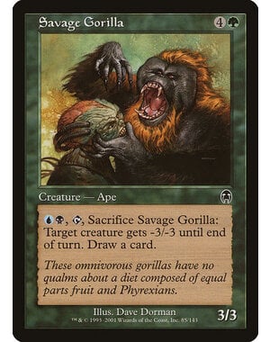 Magic: The Gathering Savage Gorilla (085) Damaged