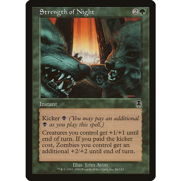 Magic: The Gathering Strength of Night (086) Damaged