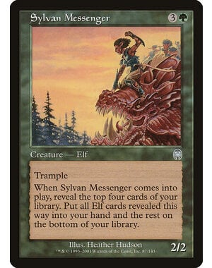 Magic: The Gathering Sylvan Messenger (087) Lightly Played