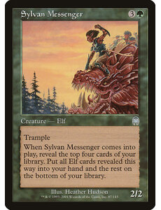 Magic: The Gathering Sylvan Messenger (087) Moderately Played
